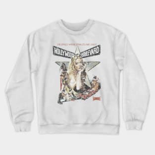 Hollywood Boulevard Vintage Cracked Crewneck Sweatshirt